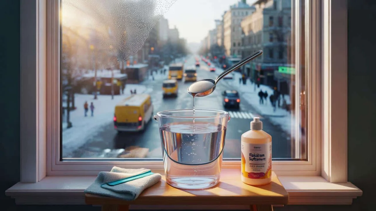 The neighbor’s one-spoon window cleaning trick that lasts all winter long
