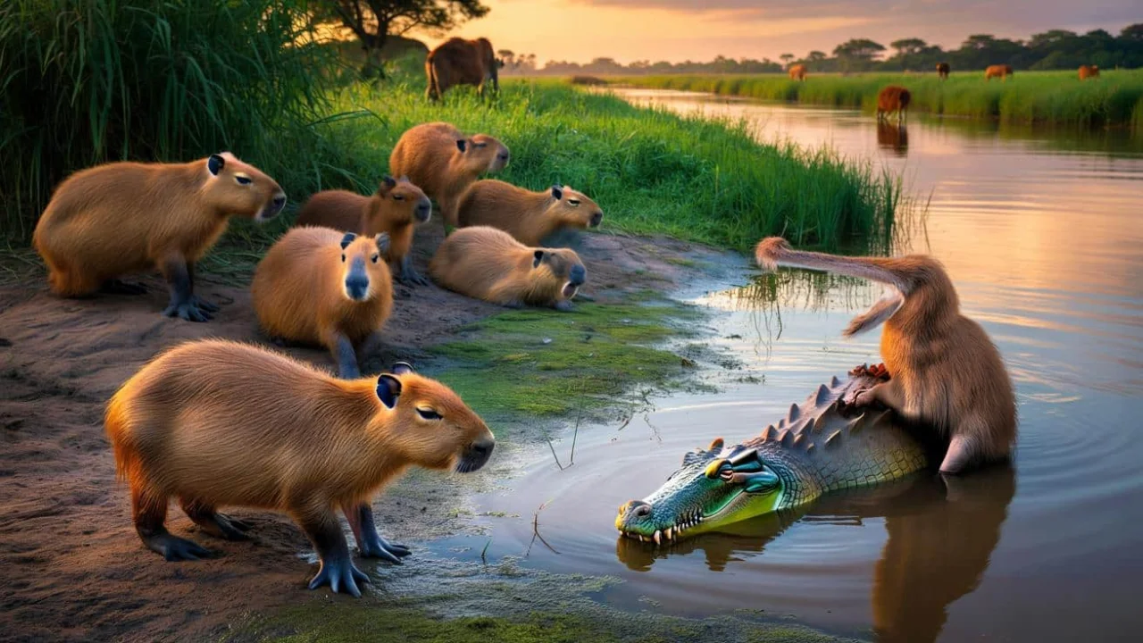 The Shocking Reason Crocodiles Refuse To Touch These Gentle Giants