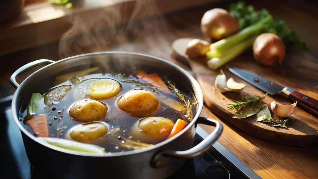 The surprising reason I never boil potatoes in plain water anymore – this aromatic broth changed everything