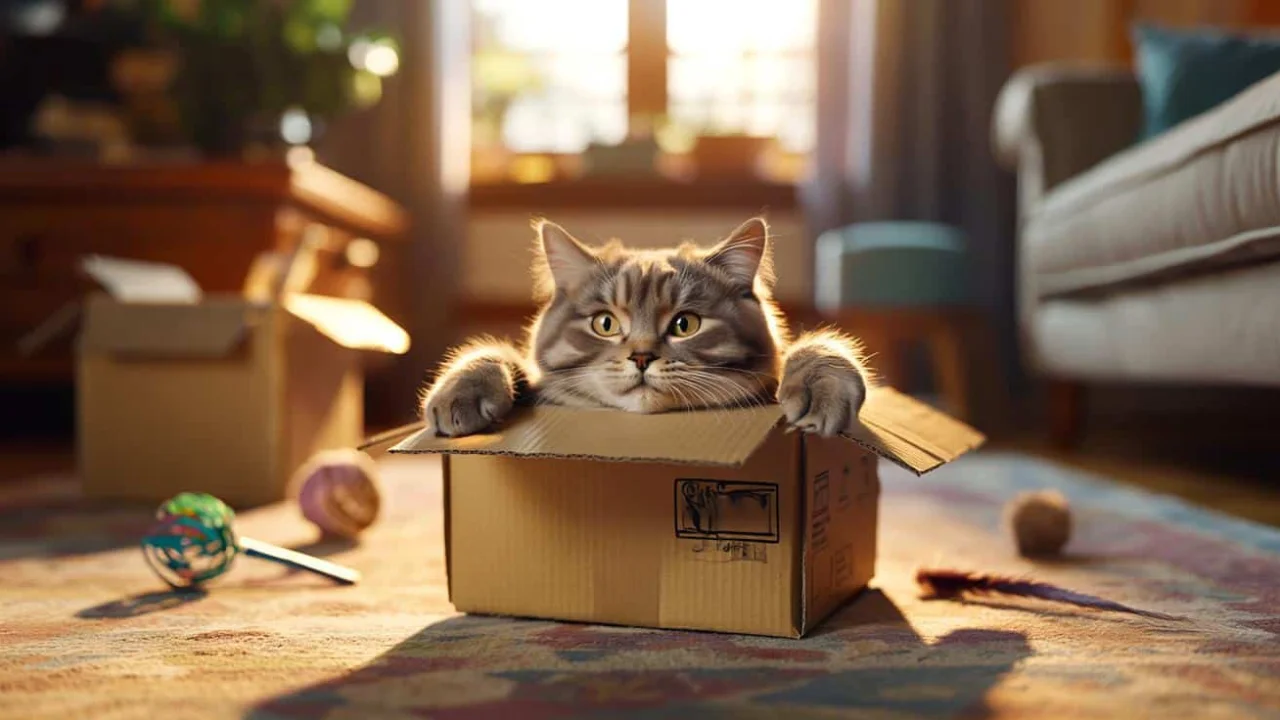 The tiny cardboard box that makes every cat abandon their expensive bed
