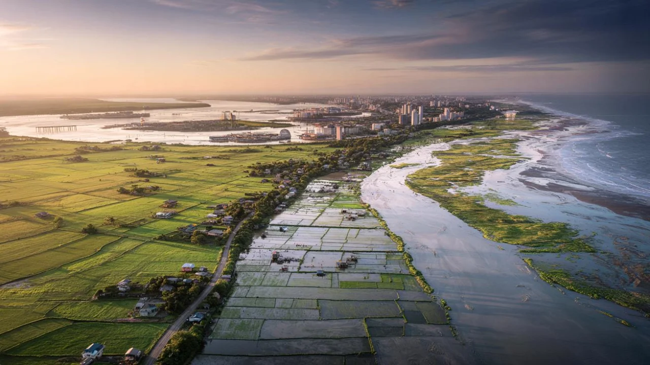 These coastal cities are losing ground faster than rising seas can claim it