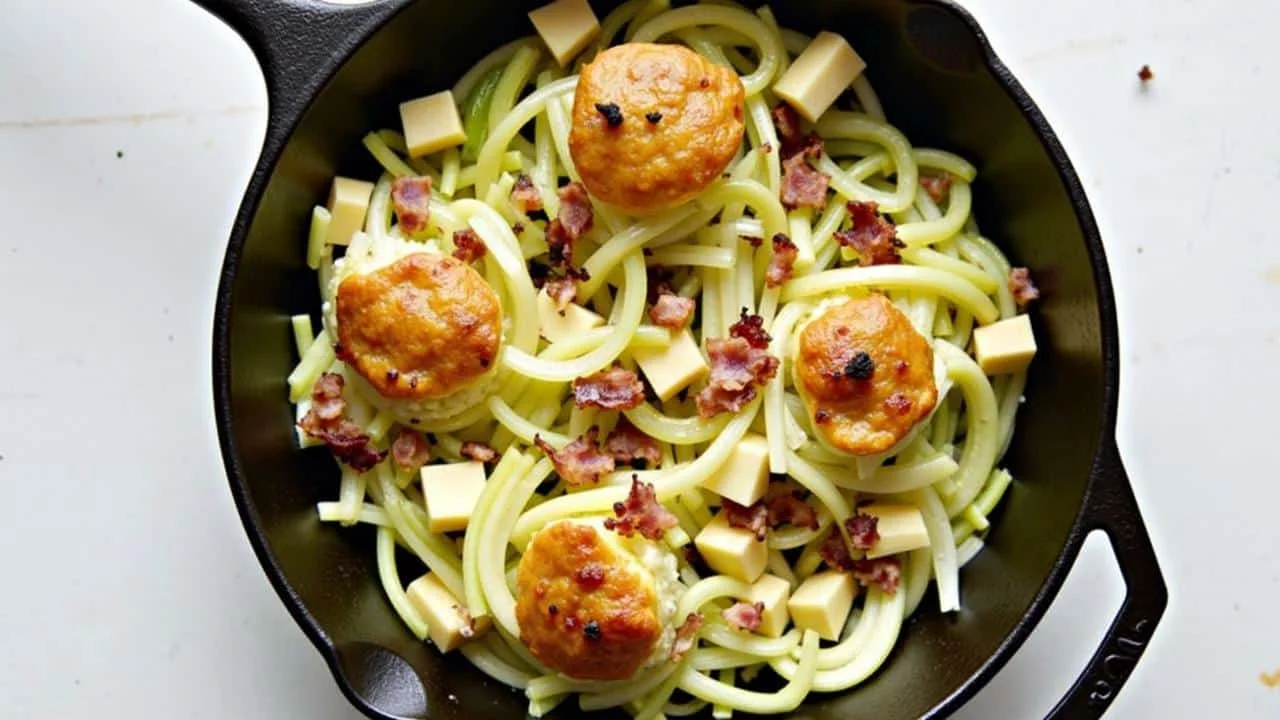 this-10-minute-leek-apple-bacon-skillet-is-saving