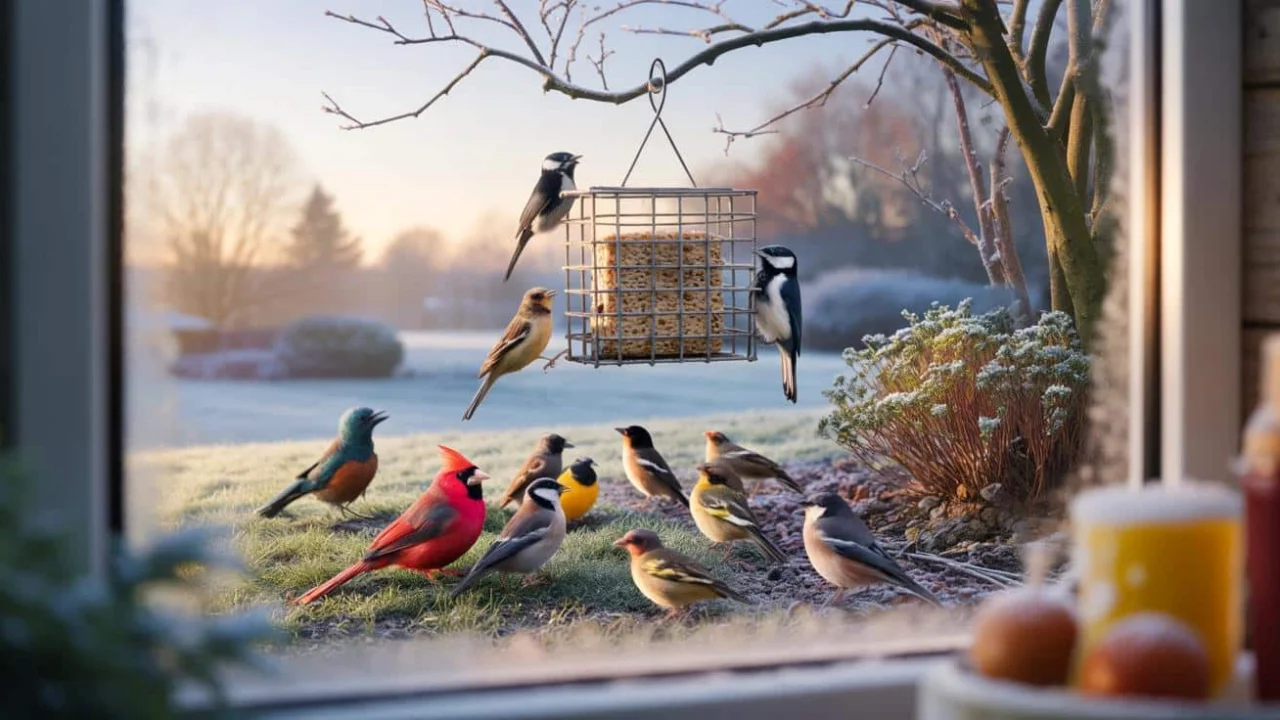 This $3 February bird feeder treat causes goldfinches to arrive in flocks every single morning