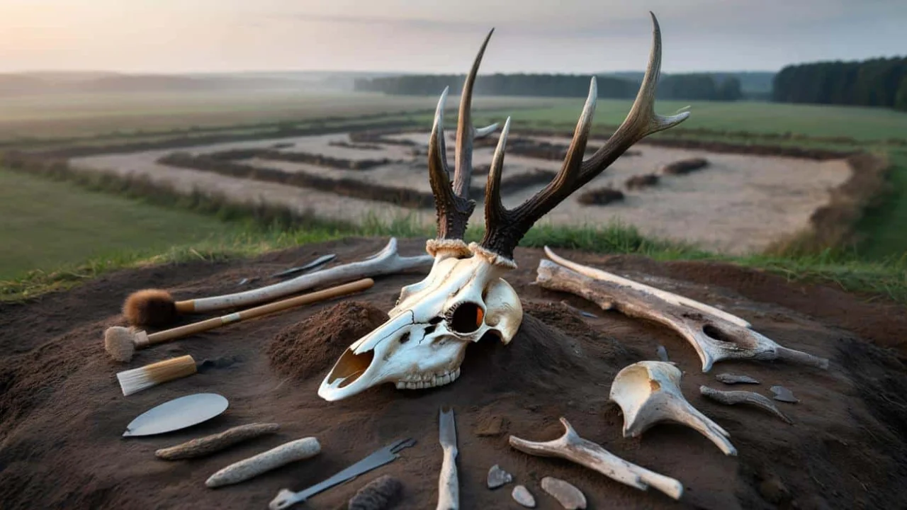 this-7500-year-old-deer-skull-headdress-reveals-th