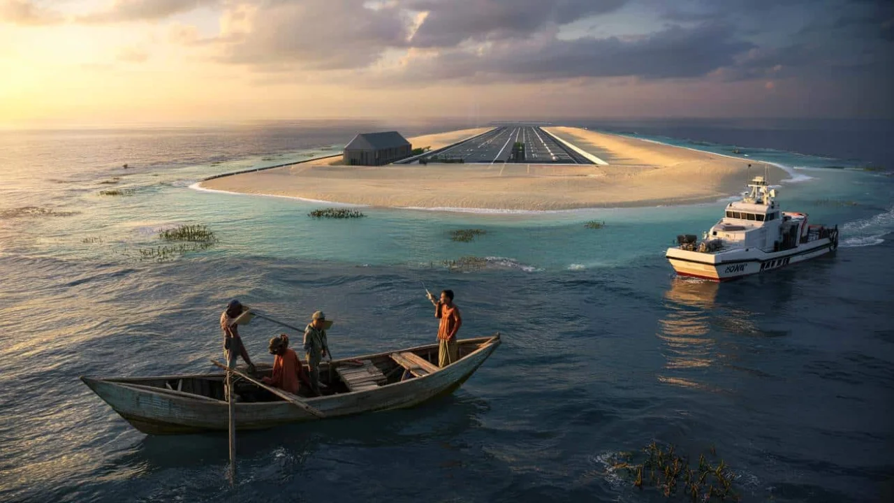 This artificial island construction project quietly rewrote the map of the South China Sea forever