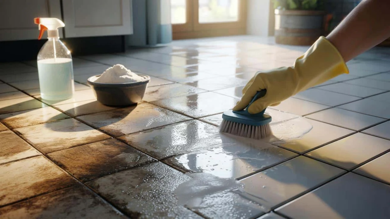 This bathroom hack makes dirty tile grout look brand new in 15 minutes (no ripping required)
