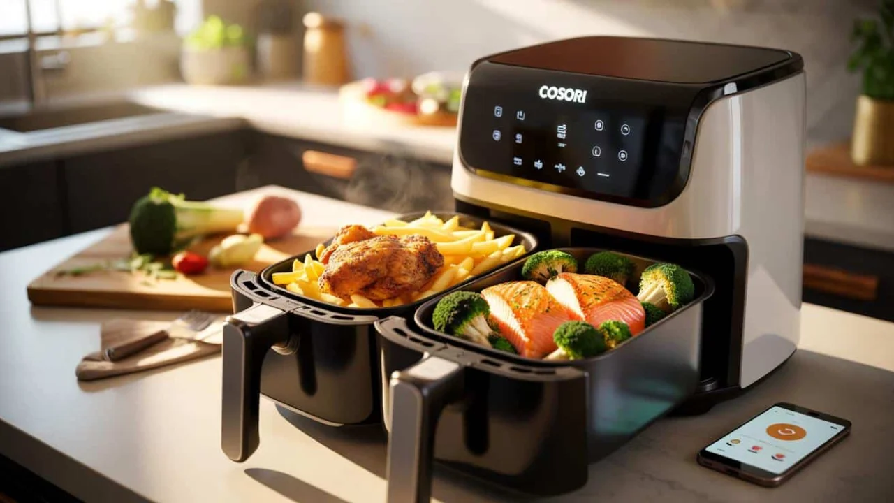 This Cosori TwinFry air fryer quietly solves the dinner dilemma plaguing busy families everywhere