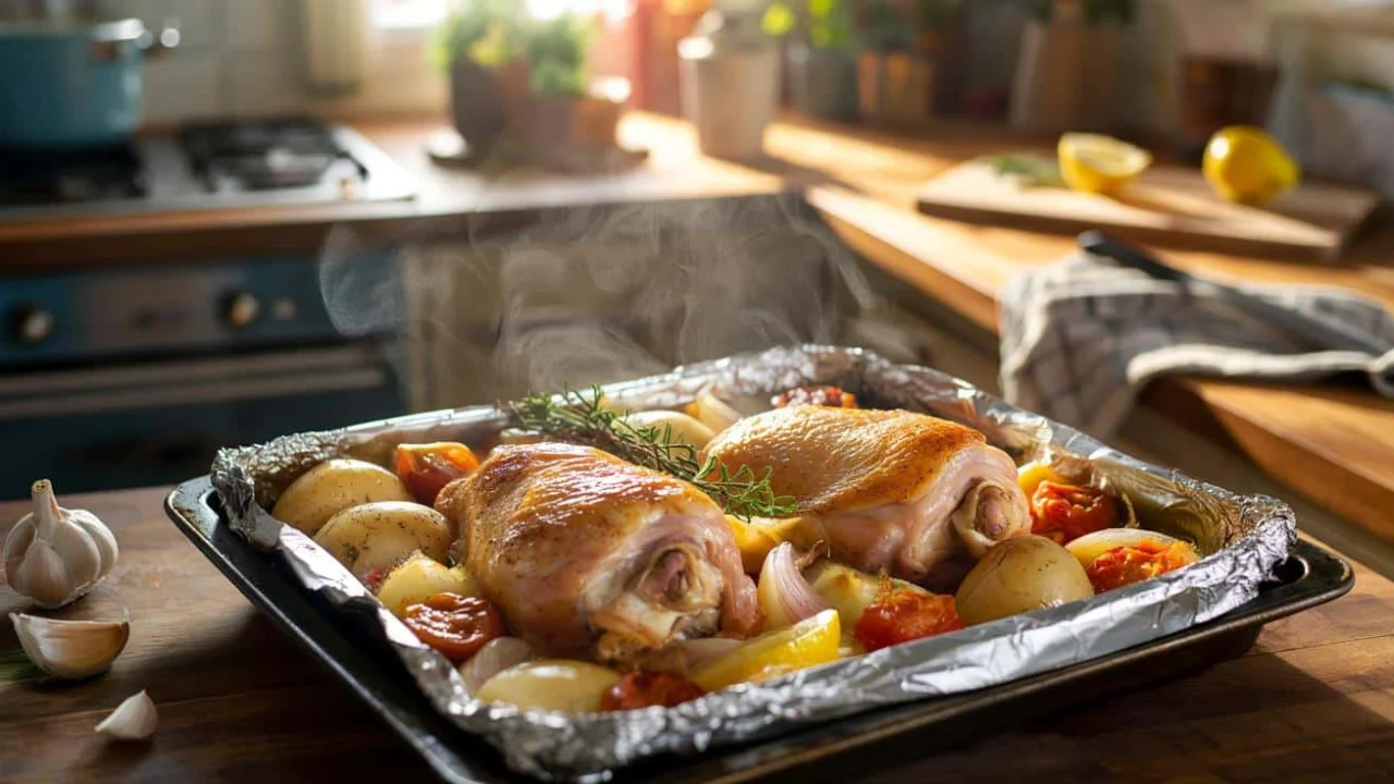 This foil chicken bake trick made my family stop talking mid-bite