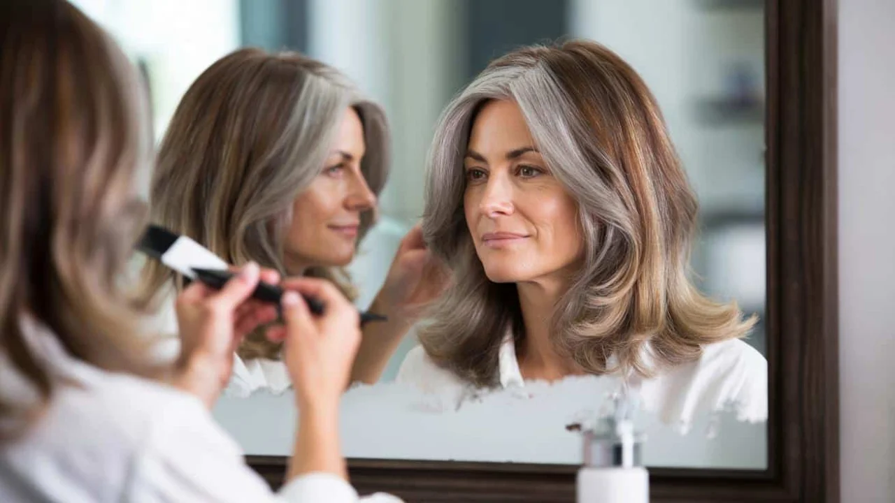 This hair melting technique quietly makes gray roots disappear without anyone noticing the difference