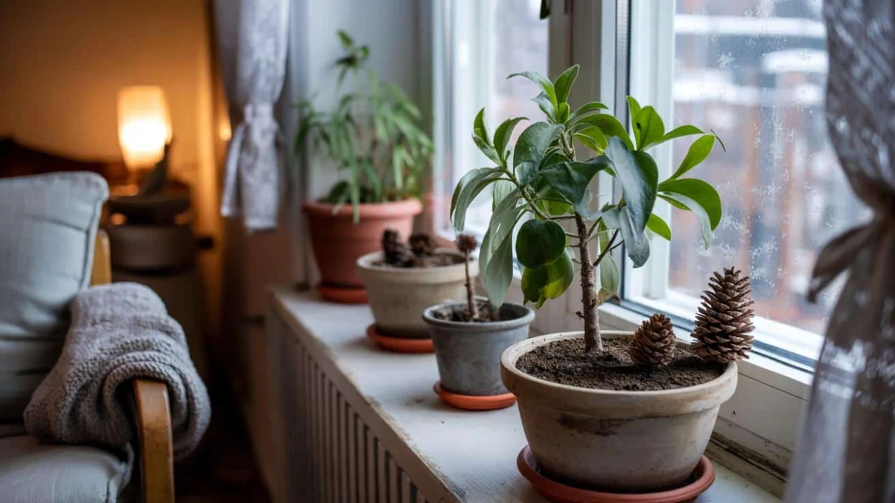 This pine cone houseplant soil trick from grandma’s era actually prevents a winter problem most people don’t see