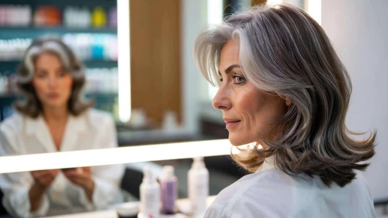 This quiet grey hair coverage method is making women look 10 years younger without a single dye