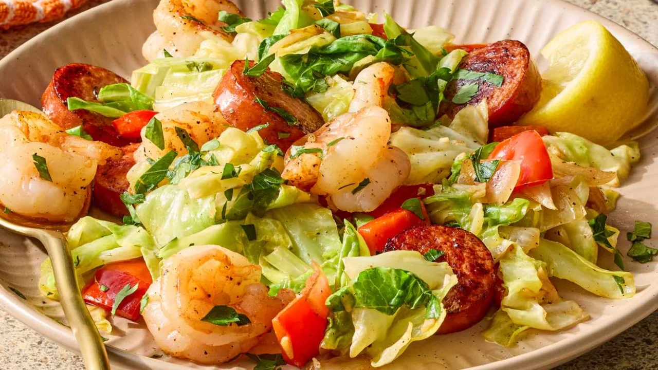this-shrimp-sausage-fried-cabbage-recipe-transform