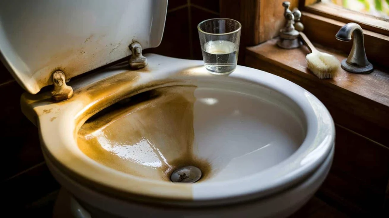 This toilet cleaning trick with half a glass leaves 15-year-old bathrooms looking brand new