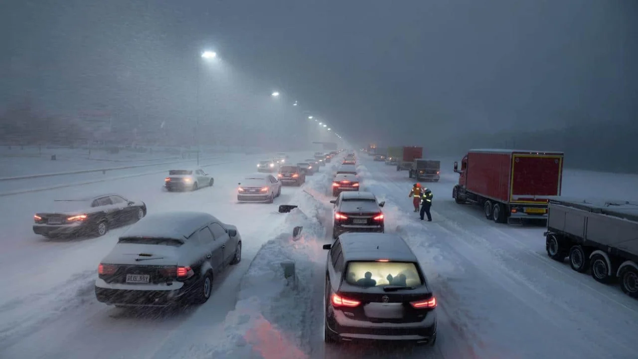 Winter storm warning brings 72 inches of snow that could trap millions on major highways