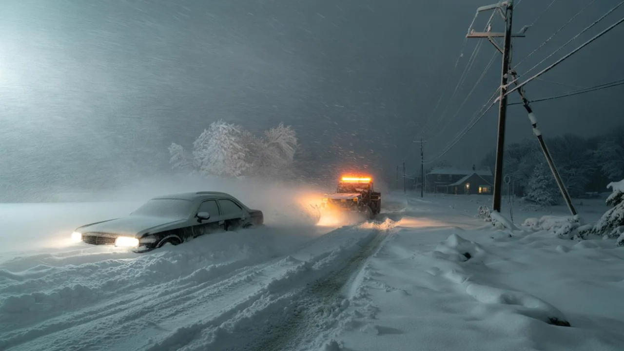 Winter storm warning triggers massive evacuations as 60-inch snowfall threatens to bury entire towns